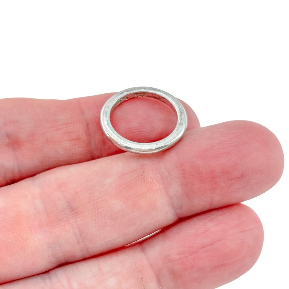 Vintage Silpada Sterling Silver 925 Hammered Band Ring Size 4.75"